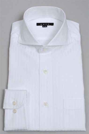 オジエの白シャツ　8070-V01A-WHITE