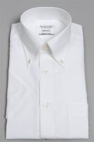 ozie|オジエ　レギュラーフィット　形態安定ボタンダウン半袖シャツ・日本製