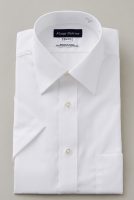 ozie|オジエ　レギュラーフィット　形態安定ワイドカラー半袖シャツ・日本製
