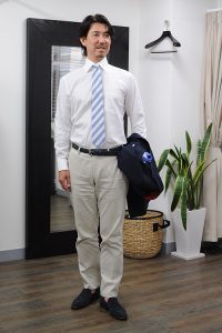 ozie|オジエ ネクタイを使ったビジカジ春夏コーデ3-2