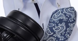 ozie|オジエ　8051T-Y05B イタリアンカラー・ボタンダウン・からみ織シャツ