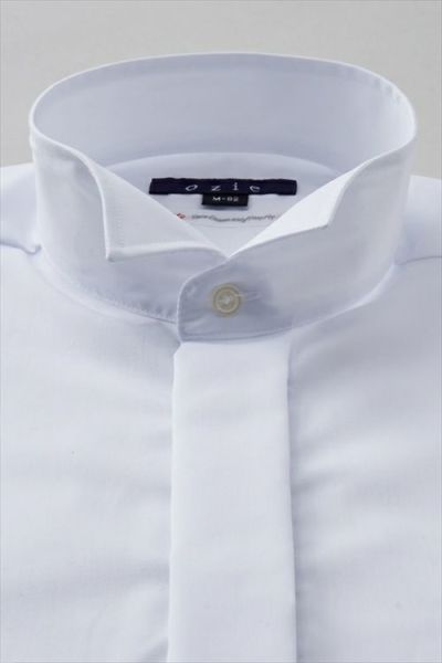 ozie|オジエ　ウィングカラーシャツ白シャツ