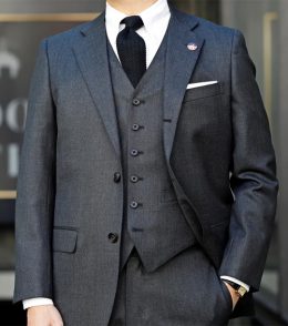 ozie|オジエ　段返り3つボタンのスーツ