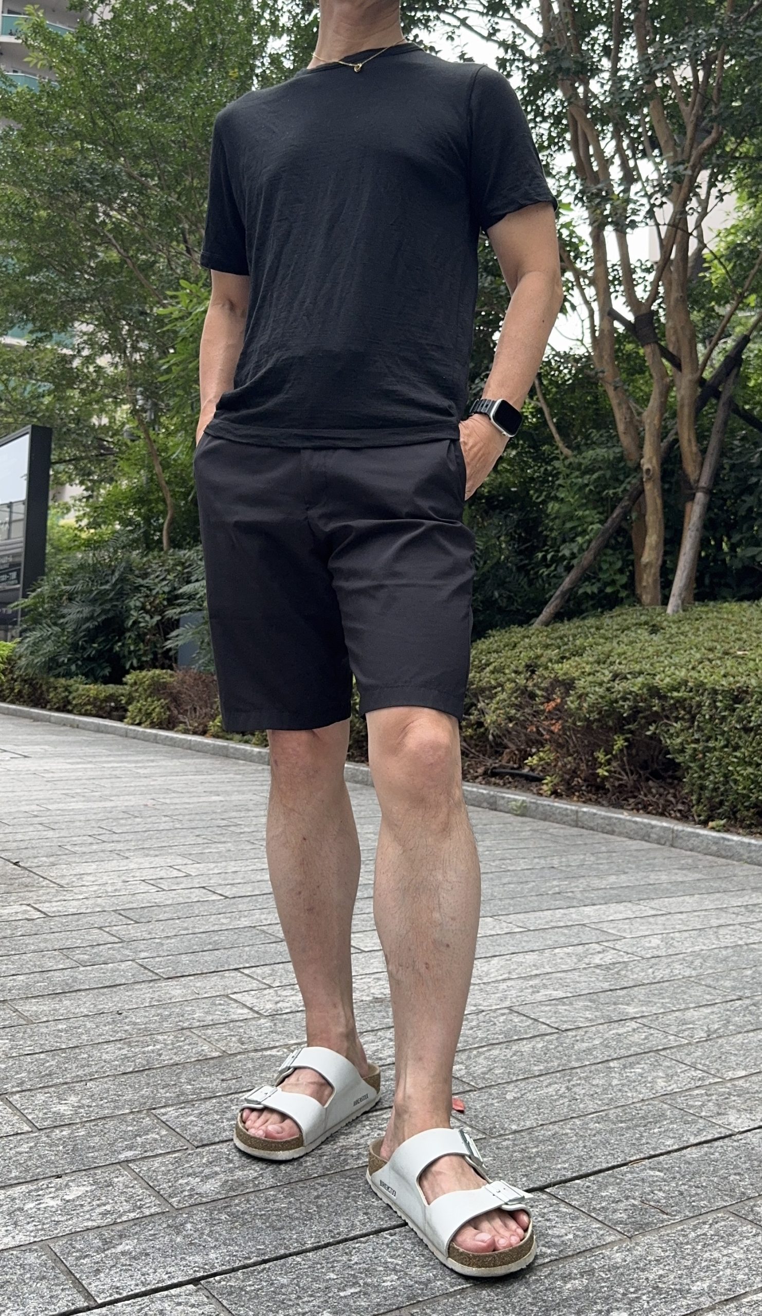 ozie|オジエ　REDA ACTIVETシャツの実用例•休日のリラックスタイムを上質に②