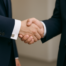 ozie|オジエ　カフリンクス/カフスボタン　袖口の印象