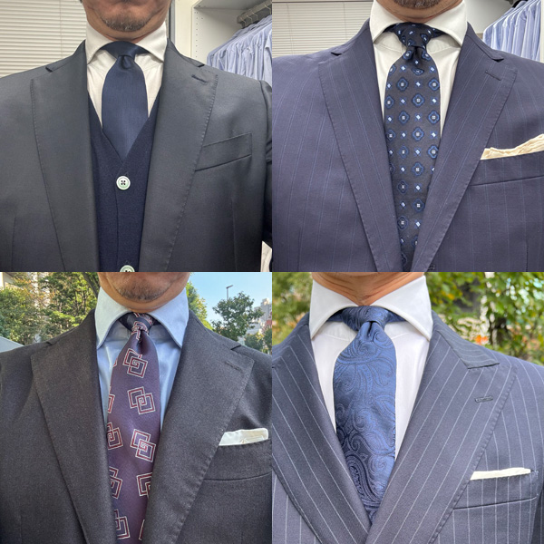 ozie|オジエ　クラシカルな柄のネクタイコーデ