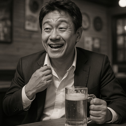 ozie|オジエ　飲み屋でネクタイを外したシーン