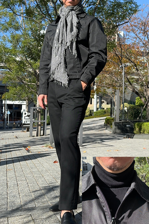 ozie|オジエ　タートルネックの上品カジュアルコーデ4