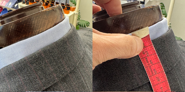 ozie|オジエ 「ジャケットの襟後ろから1.5cm前後ワイシャツが見える」のが最も美しい黄金比率