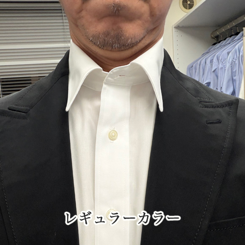 ozie|オジエ レギュラーカラーのノータイスタイル