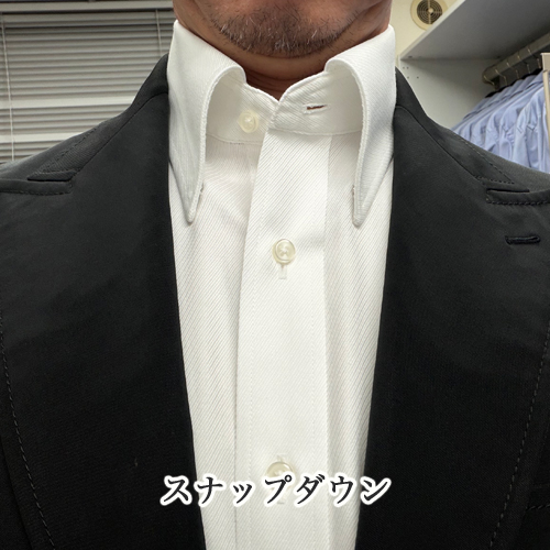 ozie|オジエ スナップダウンのノータイスタイル