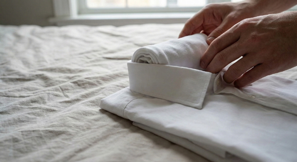 ozie|オジエ 襟がつぶれないように襟の中にクッションとなるものを入れる