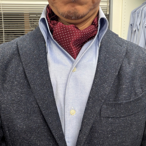 ozie|オジエ 華やかなVゾーン・アスコットタイ