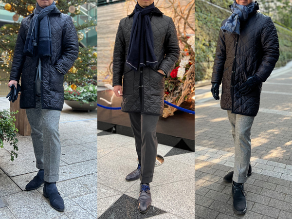 ozie|オジエ　ラベンハム・キルティングコート3