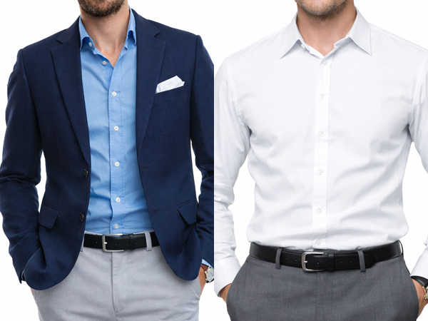 ozie|オジエ　第一ボタンを外した時の見栄えNG例