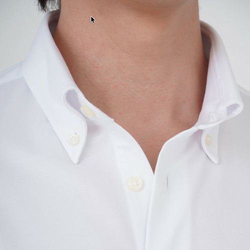 ozie|オジエ　低く柔らかく衿立ちが良くない襟