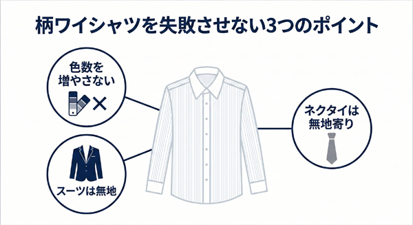 ozie|オジエ 柄ワイシャツを失敗させない3つのポイント