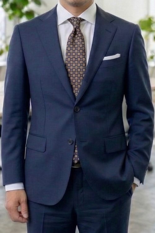 ozie|オジエ　無地スーツX無地シャツX柄ネクタイ