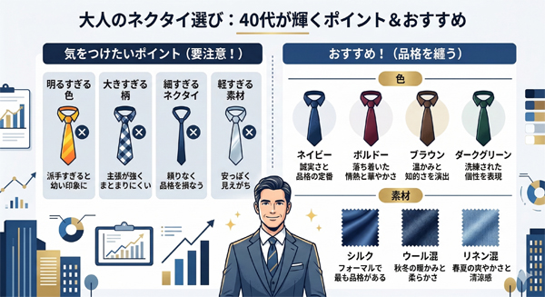 ozie|オジエ　40-50代のネクタイ選びのポイントまとめ