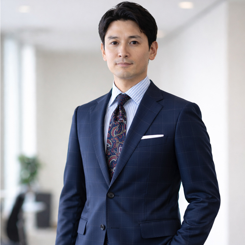 ozie|オジエ　チェック柄スーツのコーディネート