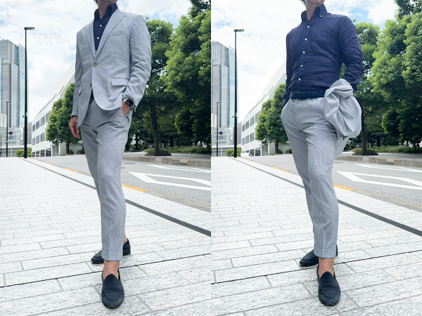 ozie|オジエ　ジャケットの中に着る場合②