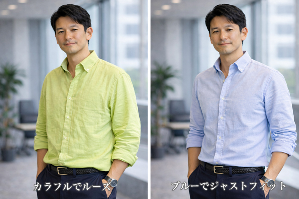 ozie|オジエ　ozie|オジエ　麻シャツがビジネスで難しいと思われがちな理由③