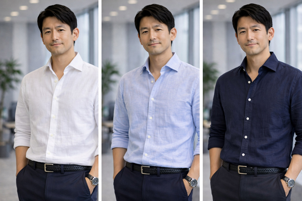 ozie|オジエ　ジネスで取り入れやすい麻シャツの条件③