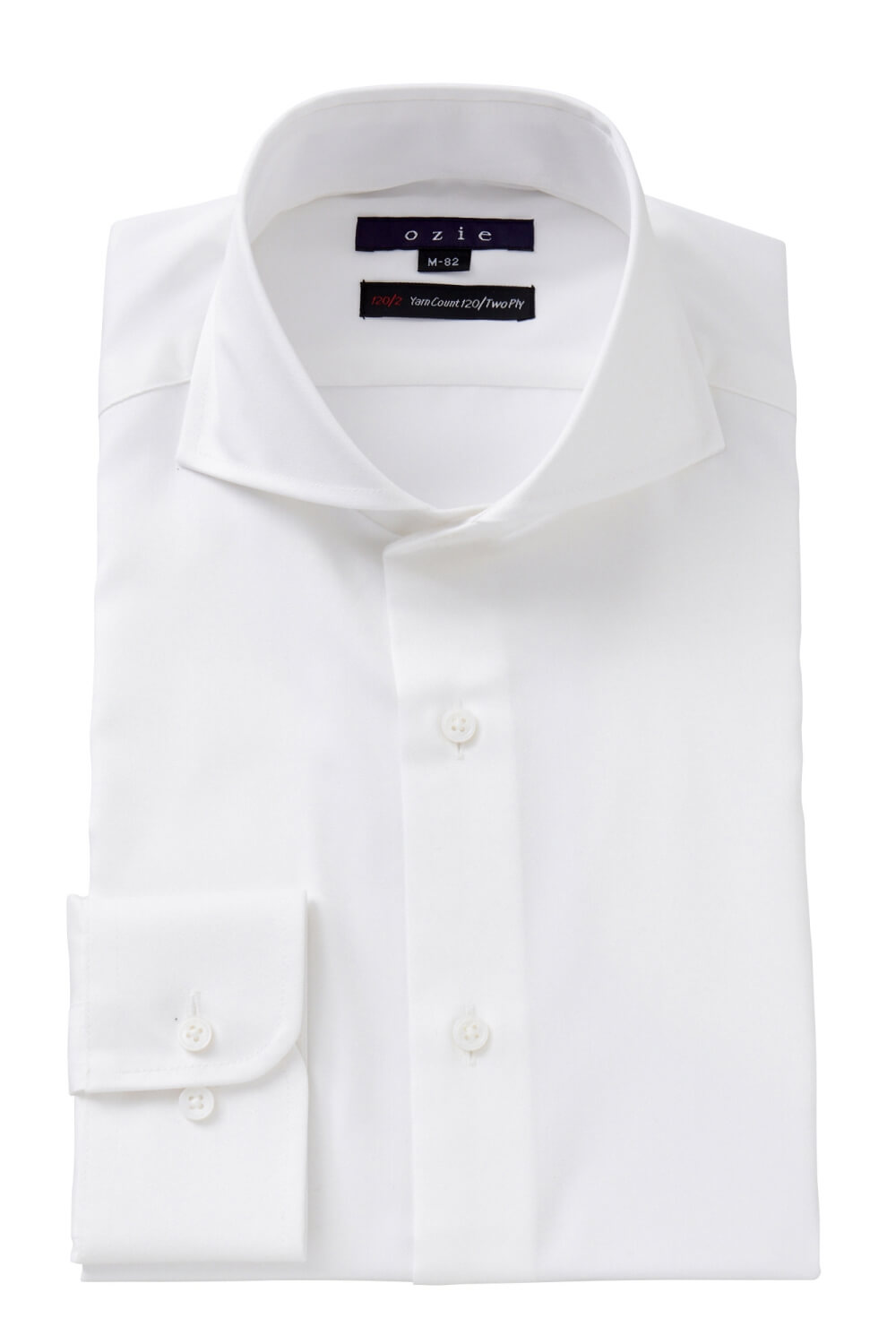 ozie|オジエ　ホリゾンタルカラー　プレミアムコットン　8070P-A10B