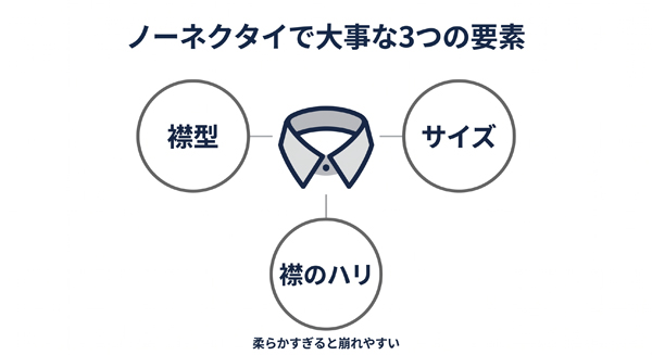 ozie|オジエ　ノーネクタイの３つの要素