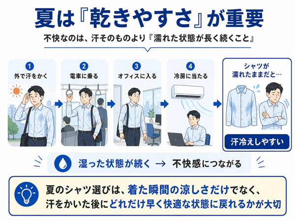 ozie|オジエ 夏は乾きやすさが重要