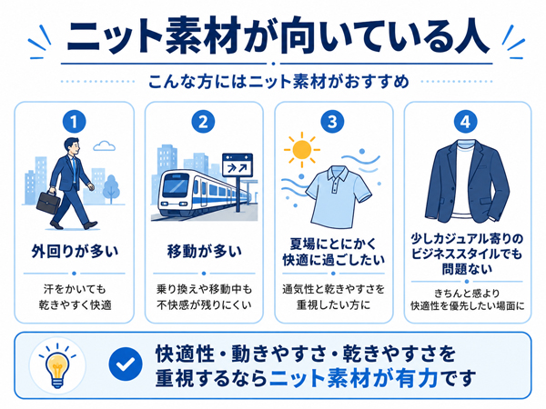 ozie|オジエ ニット素材が向いている方