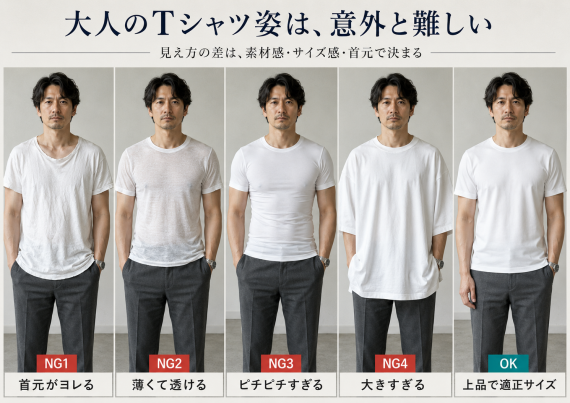 ozie|オジエ 大人のTシャツ選びは意外と難しい