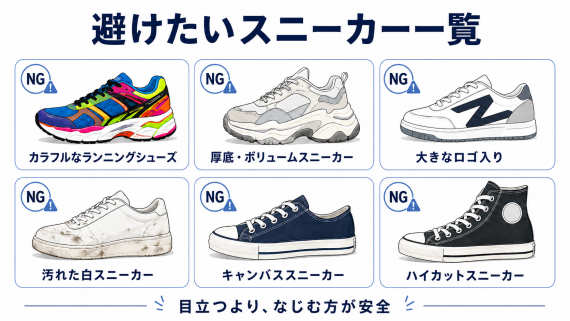 ozie|オジエ ビジネスで避けたいスニーカー