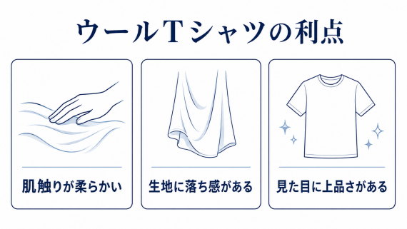 ozie|オジエ ウールTシャツの利点