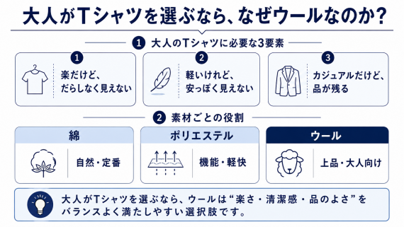 ozie|オジエ 大人がTシャツを選ぶなら、なぜウールか?