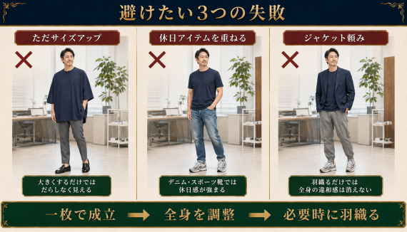 ozie|オジエ ビジネスTシャツ着こなしでの避けたい3つの失敗