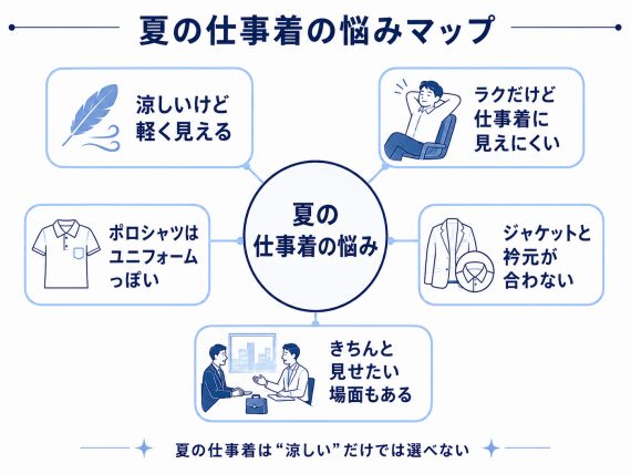 ozie|オジエ 夏の仕事着の悩み