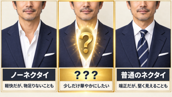 ozie|オジエ ノーネクタイとネクタイ着用の中間とは?