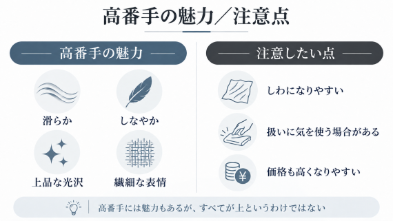 ozie|オジエ 高番手糸を使用した生地の魅力と注意点