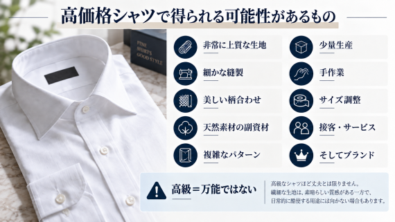 ozie|オジエ 高価格シャツで得られる可能性があるもの