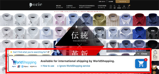 WorldShopping Cart